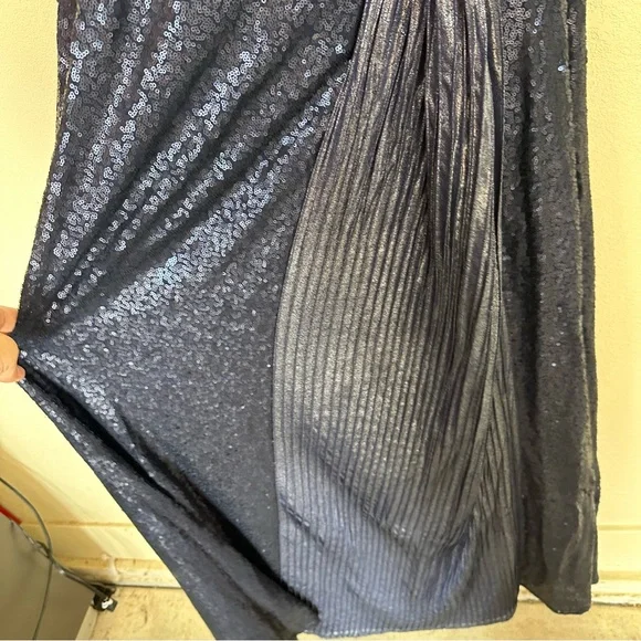 Tadashi Navy Midnight Gown Maxi Dress Size Medium - Picture 10 of 10